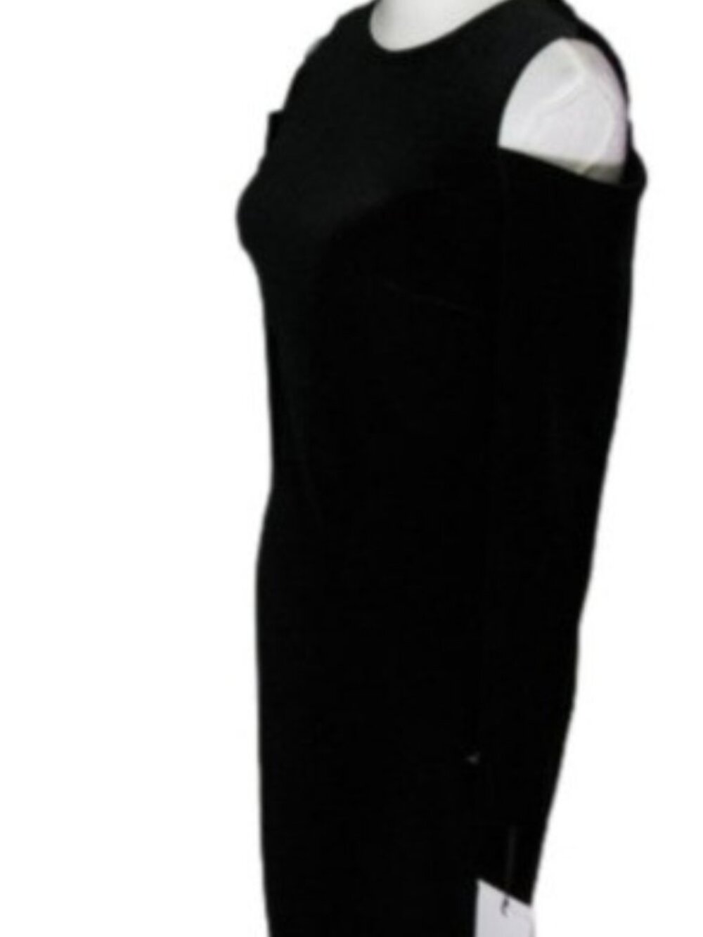 New Calvin Klein Black Cold Shoulder Dress Size 2 - Picture 4 of 5